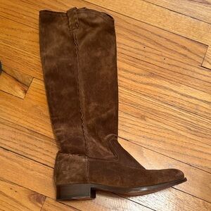 Brown Frye Suede Knee-High Boots